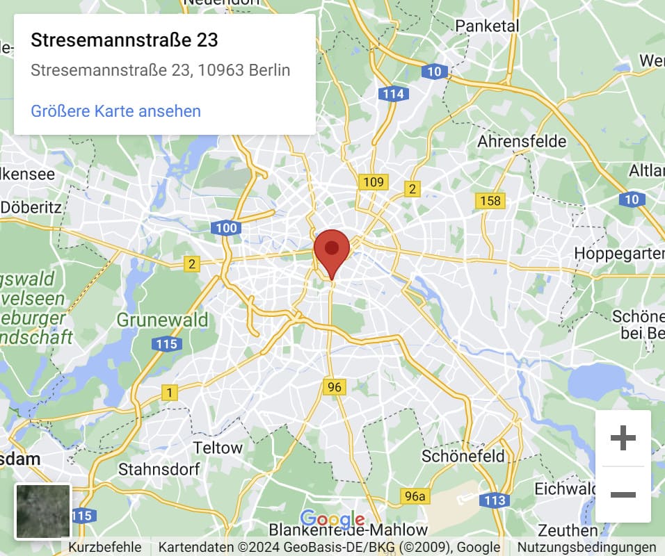 Stresemannstraße 23 10963 Berlin Karte