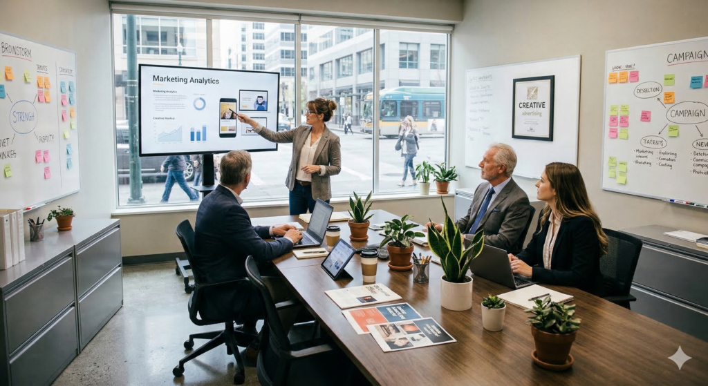 Agentur_viele Meetings_Kundenbesuch