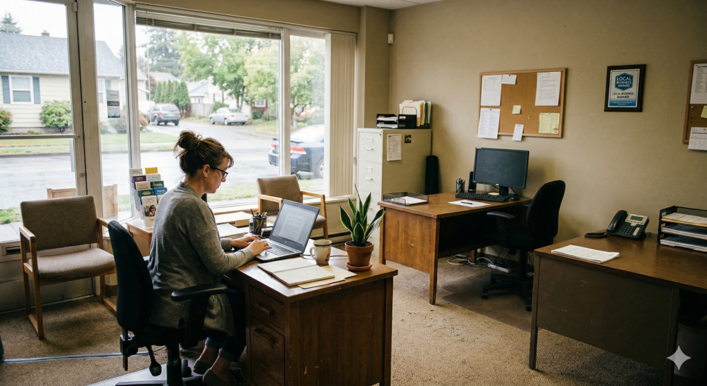 Kleines Büro_wenig Publikumsverkehr